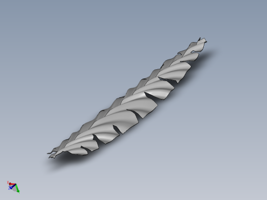 树叶型金属薄片设计