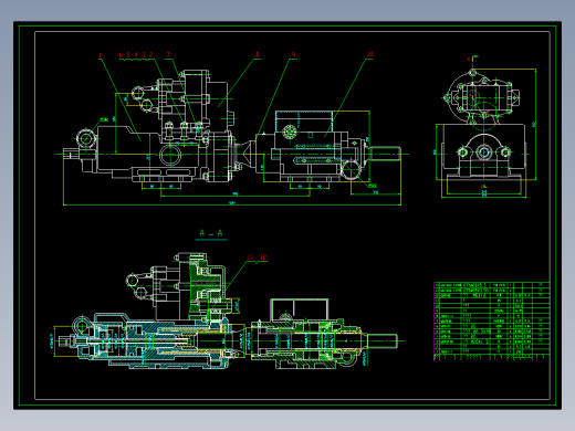 炉前开口机装置全套图纸