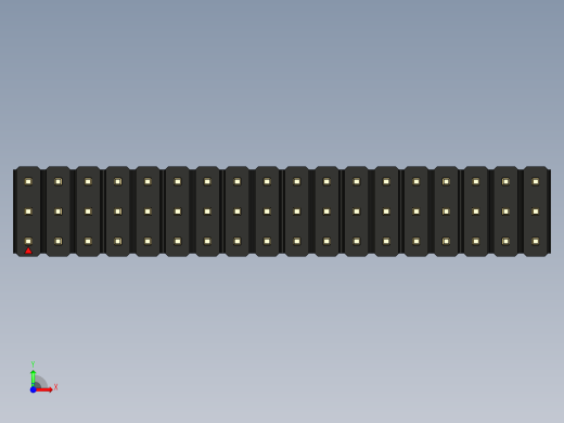 彩色公头100mil（2.54mm）系列-DS1021_black_3x18p_100mil_Type19_rev1.0前视缩略图