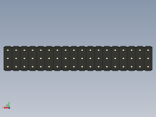 彩色公头100mil（2.54mm）系列-DS1021_black_3x18p_100mil_Type19_rev1.0后视缩略图