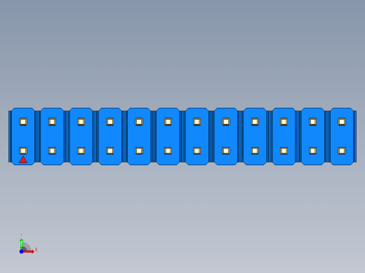 彩色公头100mil（2.54mm）系列-DS1021_blue_2x12p_100mil_Type19_rev1.0前视缩略图