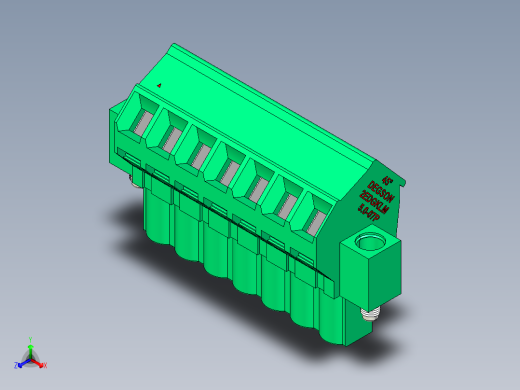 DEGSON 2EDG（M） 系列 5.0mm 螺丝锁紧可插拔接线端子组-2EDGKLM-5.0-07P-14-00AH