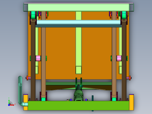 小型固定式电动车维修剪叉升降平台前视缩略图