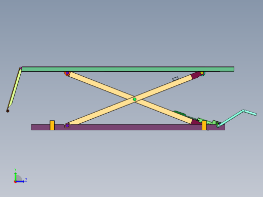 小型固定式电动车维修剪叉升降平台左视缩略图