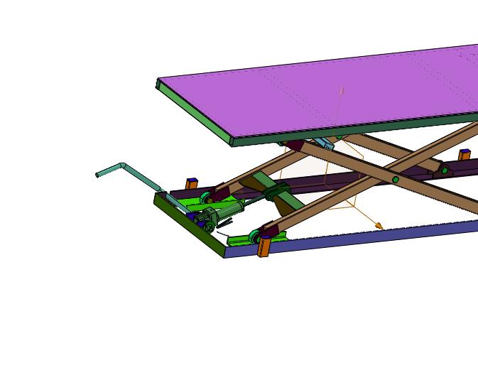 小型固定式电动车维修剪叉升降平台