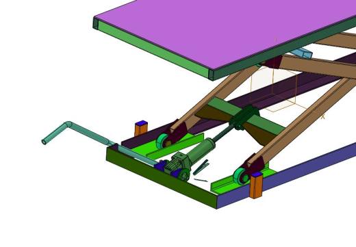 小型固定式电动车维修剪叉升降平台缩略图