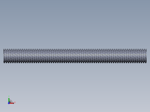 公制 （ISO） 梯形螺钉-TR20x3x200.SLDPRT前视缩略图