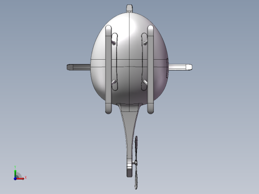 玩具设计直升机三维SW模型前视缩略图