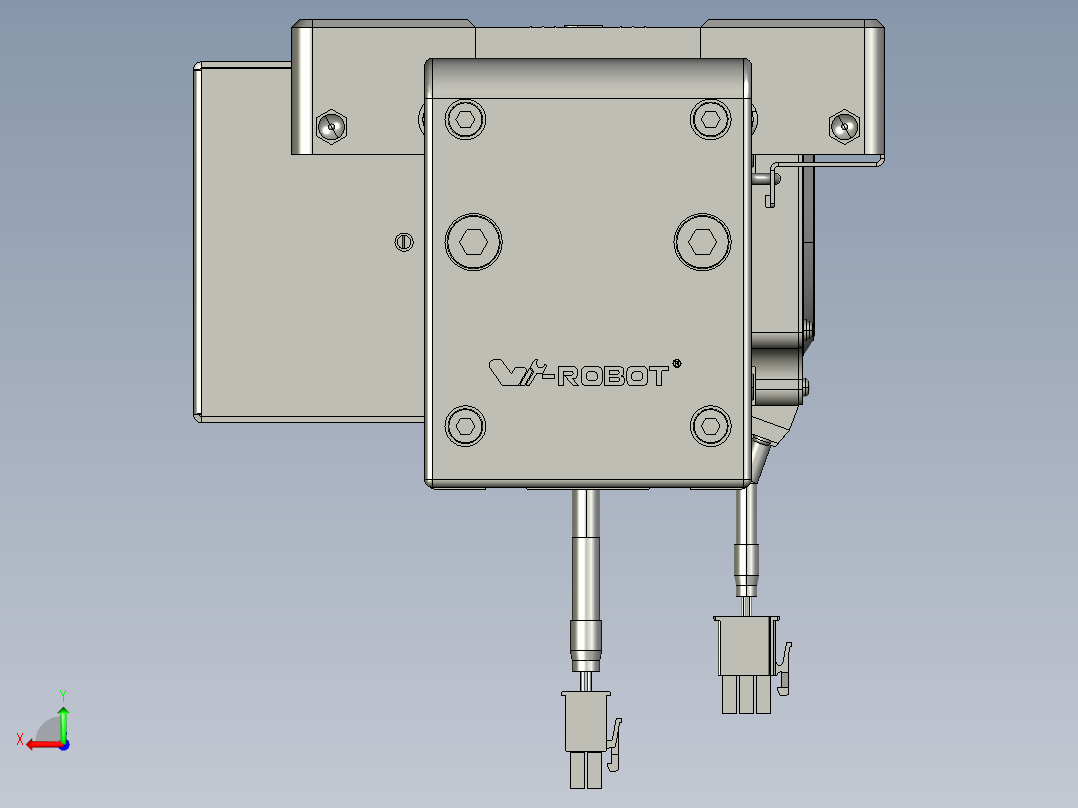 威洛博直线电机模组EB8-L100-S1050-BL-P75-MS3后视图