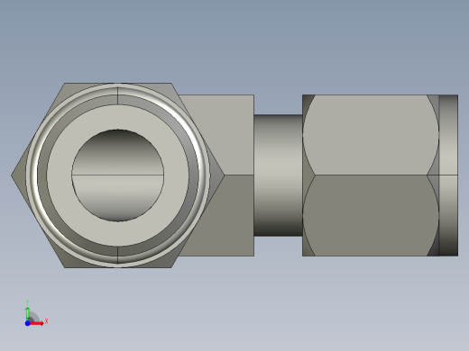 卡套式工业通用硬管接头8-10_c5bu-s前视缩略图