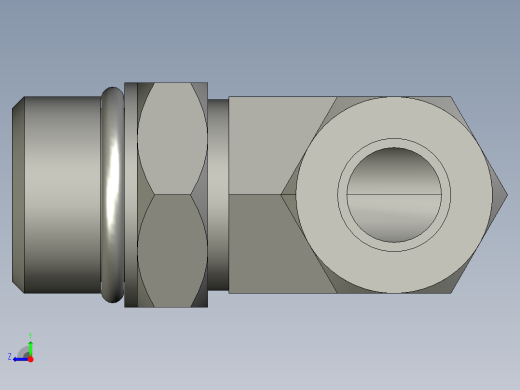 卡套式工业通用硬管接头8-10_c5bu-s右视缩略图