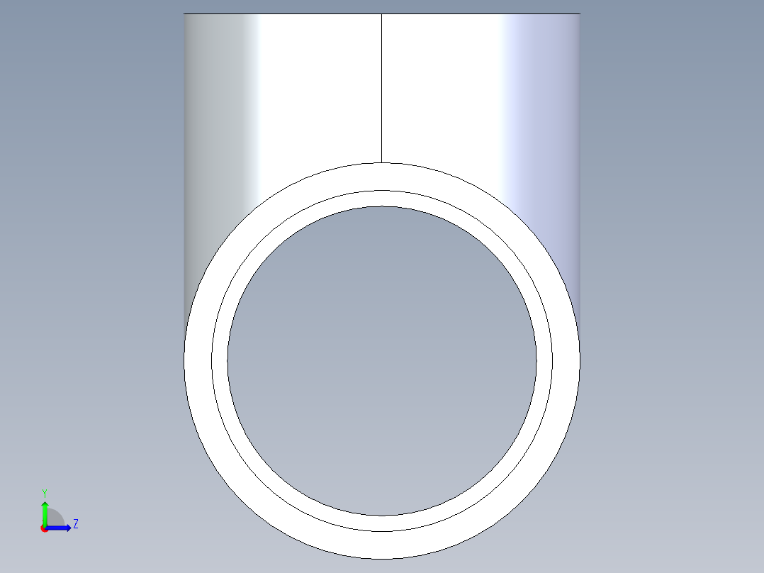 CPVC管件01-Sch80_Tee_SxSxS_9801-040_4in左视图