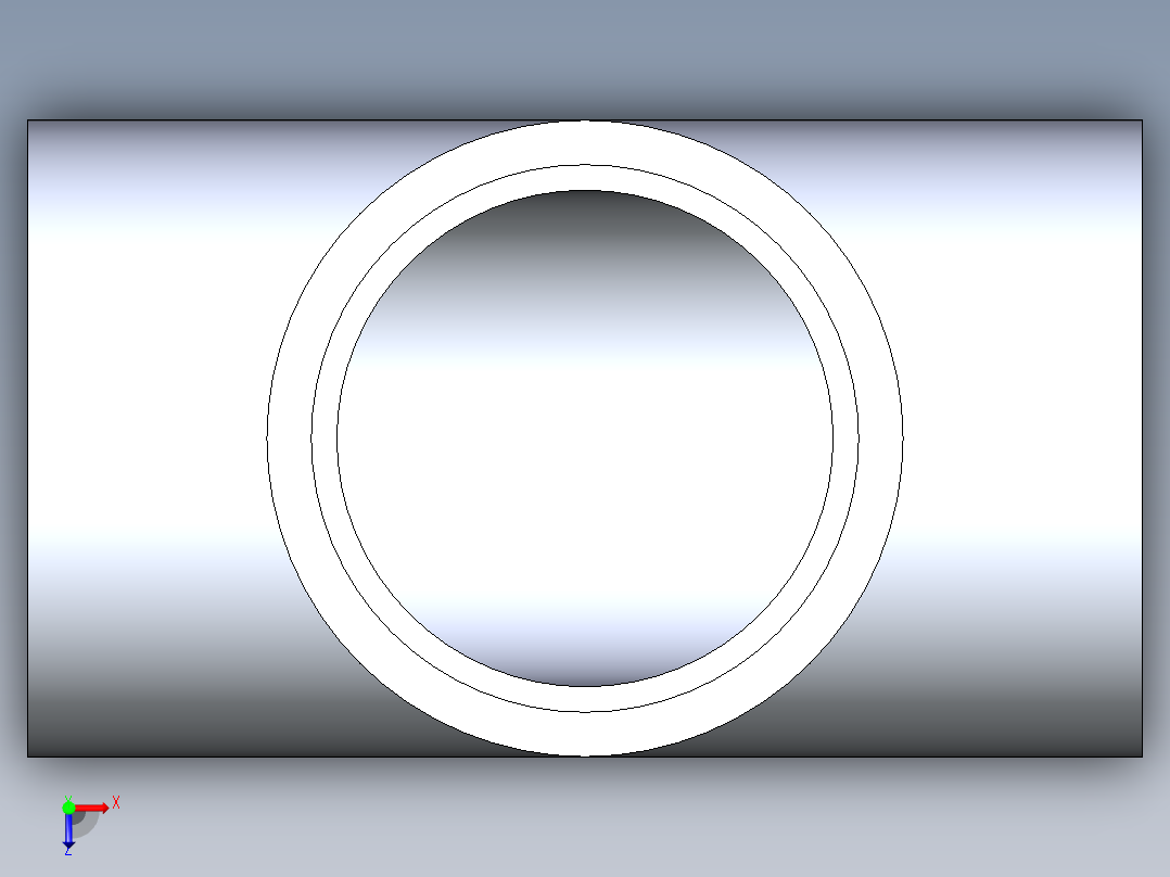 CPVC管件01-Sch80_Tee_SxSxS_9801-040_4in俯视图