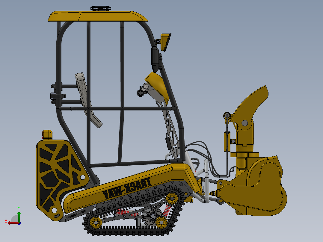 V2全地形履带工程车后视图