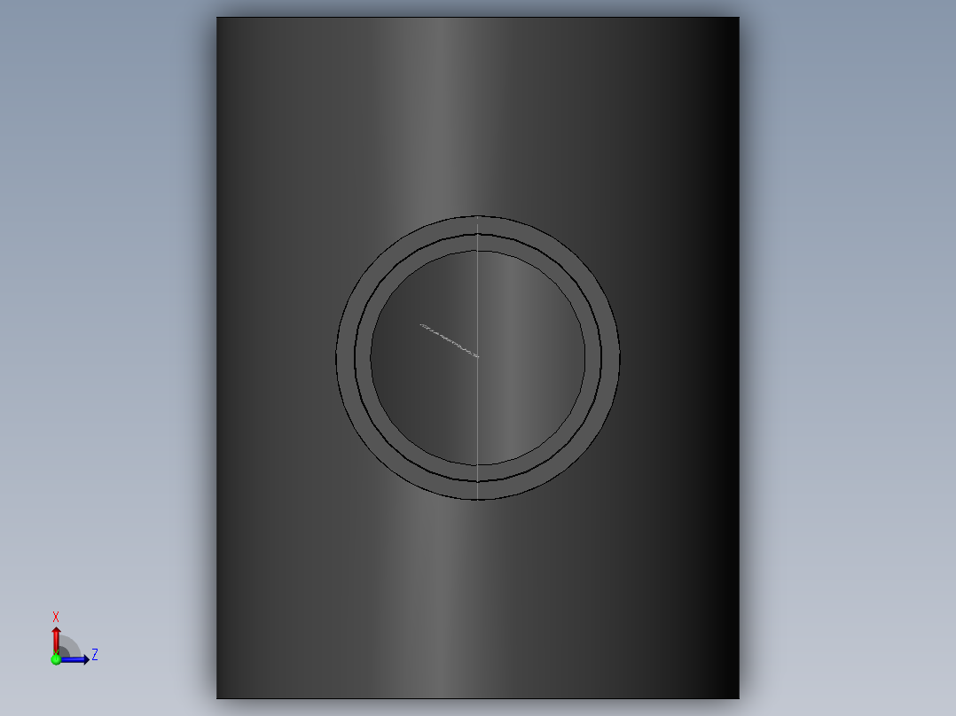 PVC管件-2x4x4_R-Tee俯视图