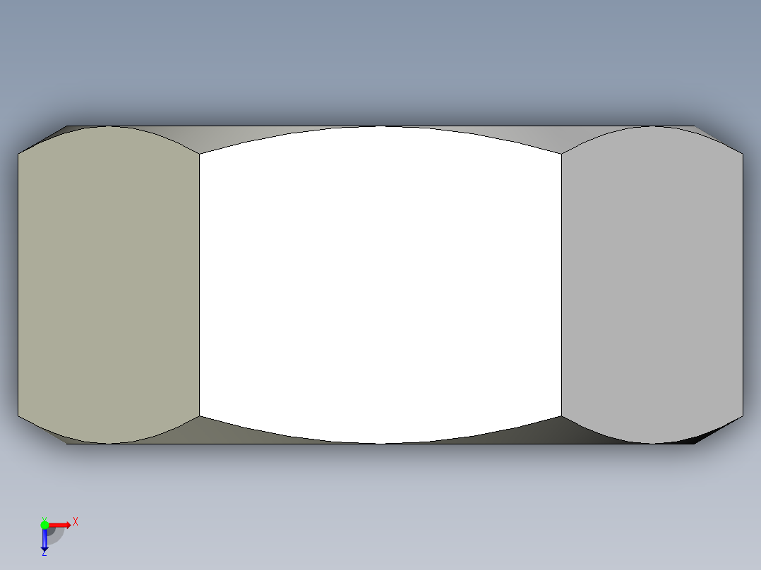 DIN 934 螺母-M48 Nut.STEP俯视图