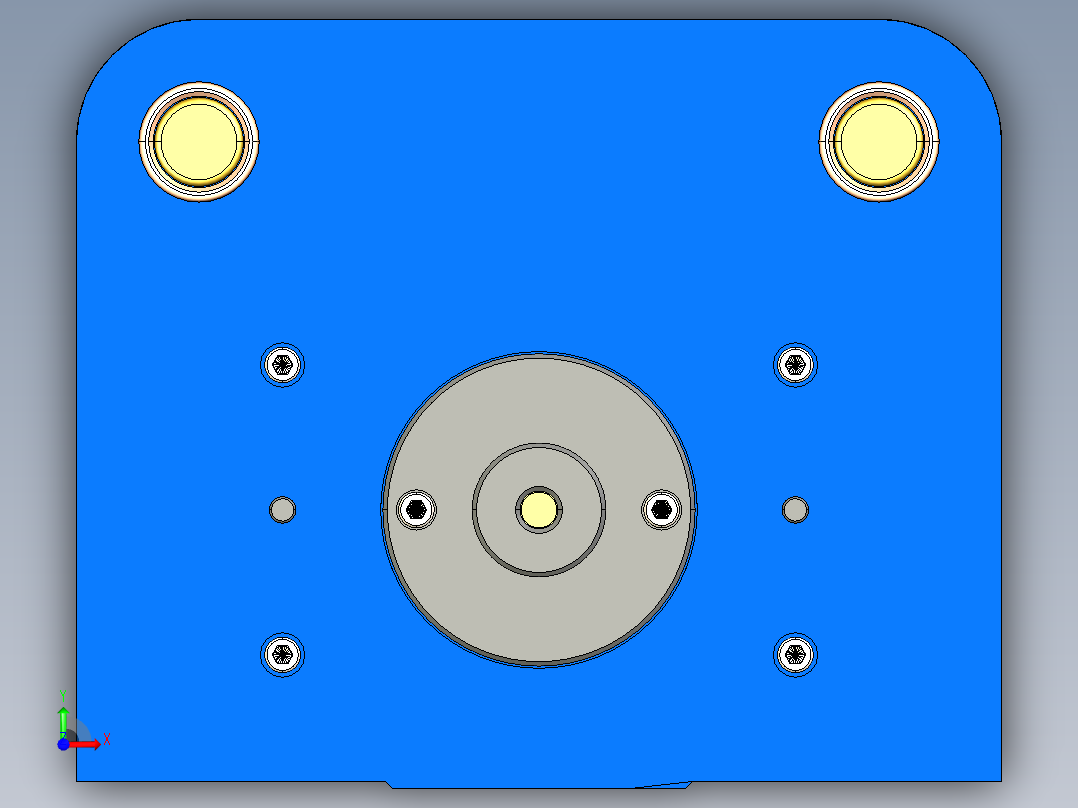 散热底座冲孔落料复合模设计含三维前视图