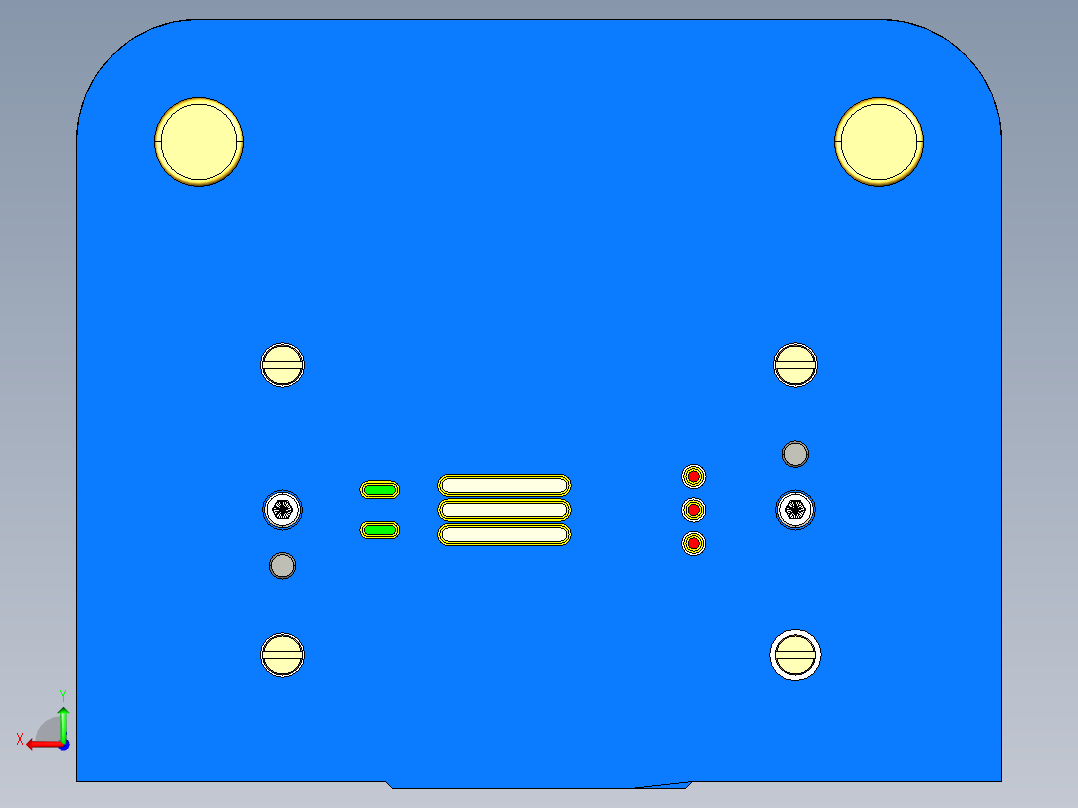 散热底座冲孔落料复合模设计含三维后视图