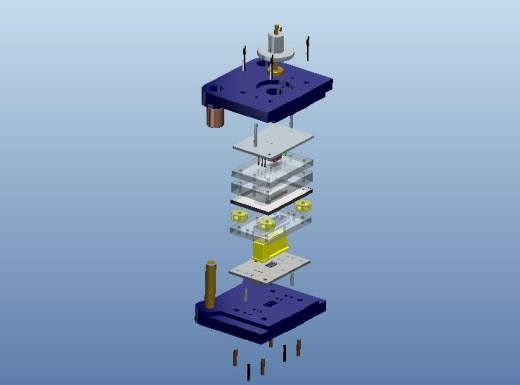 散热底座冲孔落料复合模设计含三维缩略图