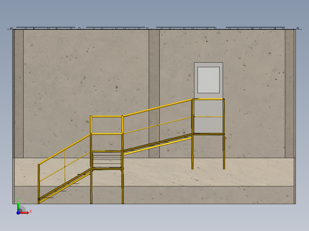 太阳能电池板在建筑中的应用前视图