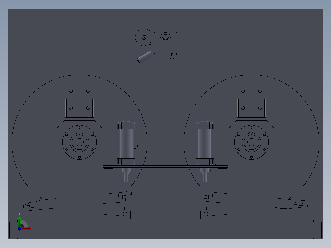 双通道自行缠线机前视图