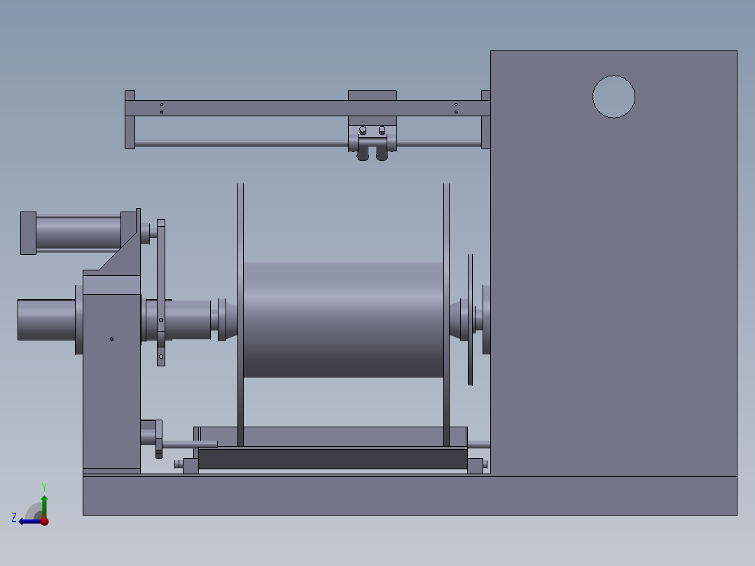 双通道自行缠线机右视图