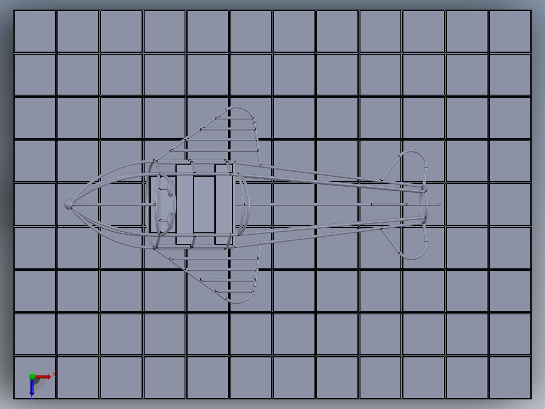 儿童攀爬架6面俯视图