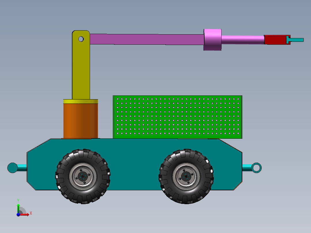 自动草莓采摘机前视图