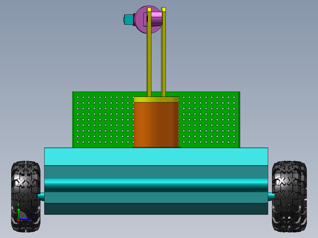 自动草莓采摘机左视图