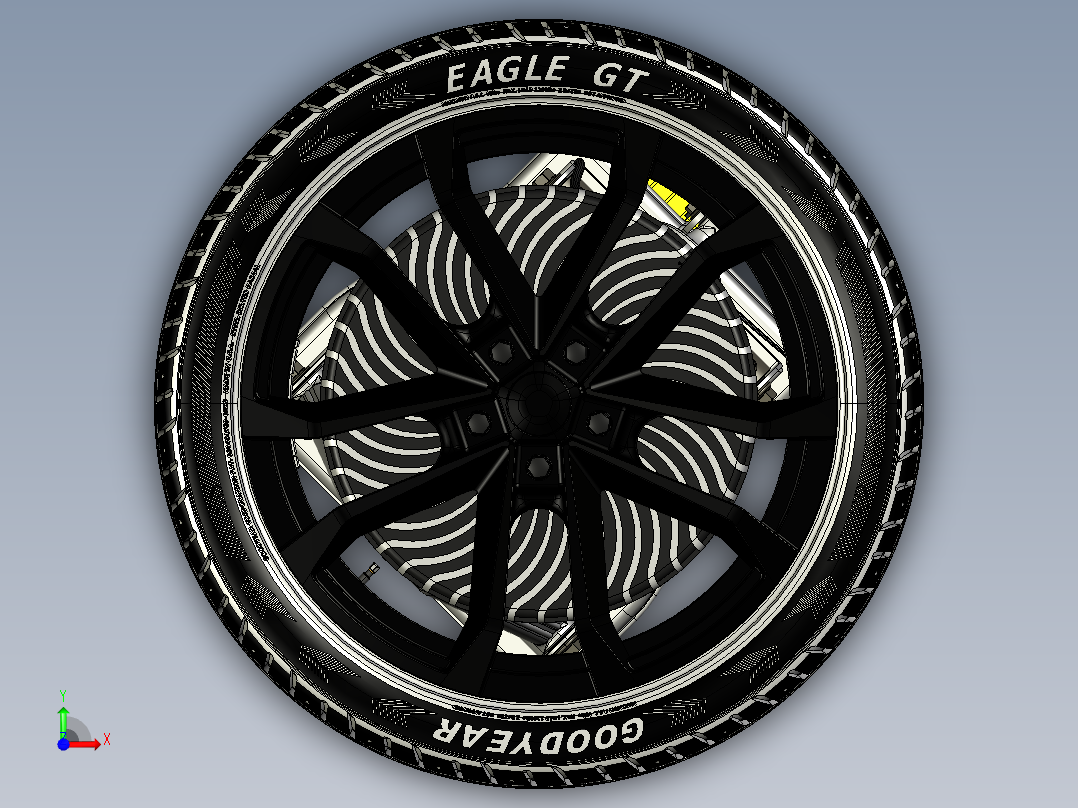 712电动动力驱动系统PROE设计前视图