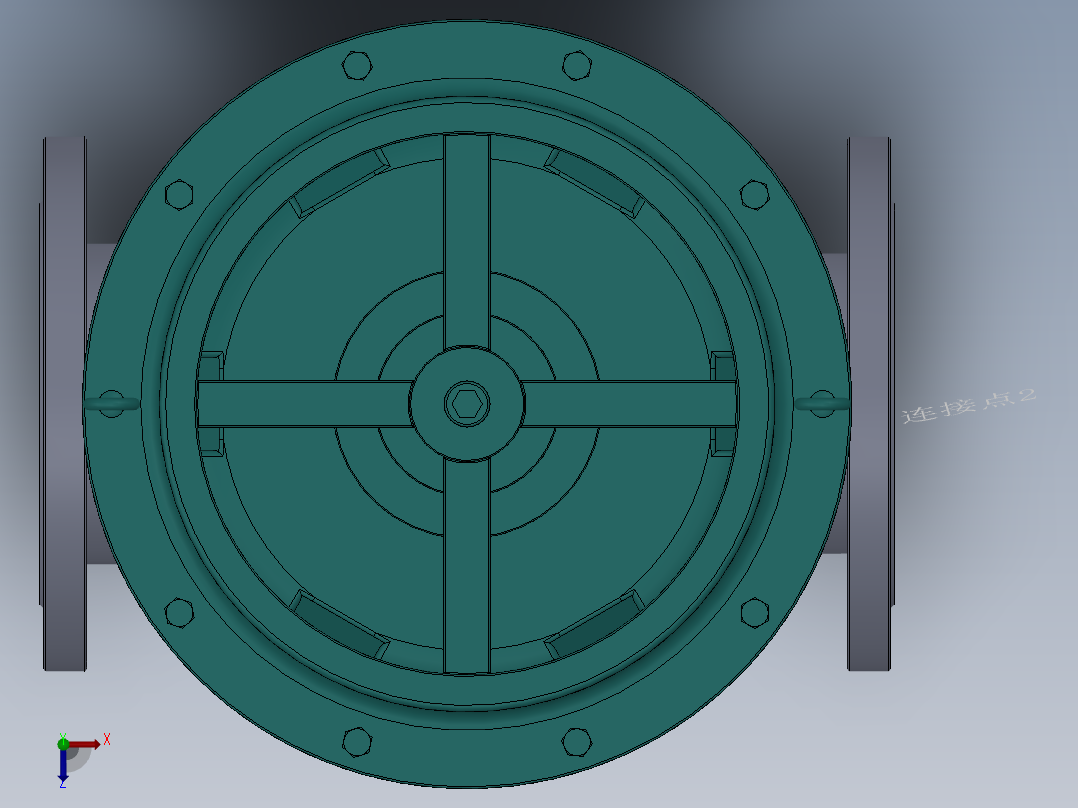 气动调节阀-304 DN25-DN300俯视图