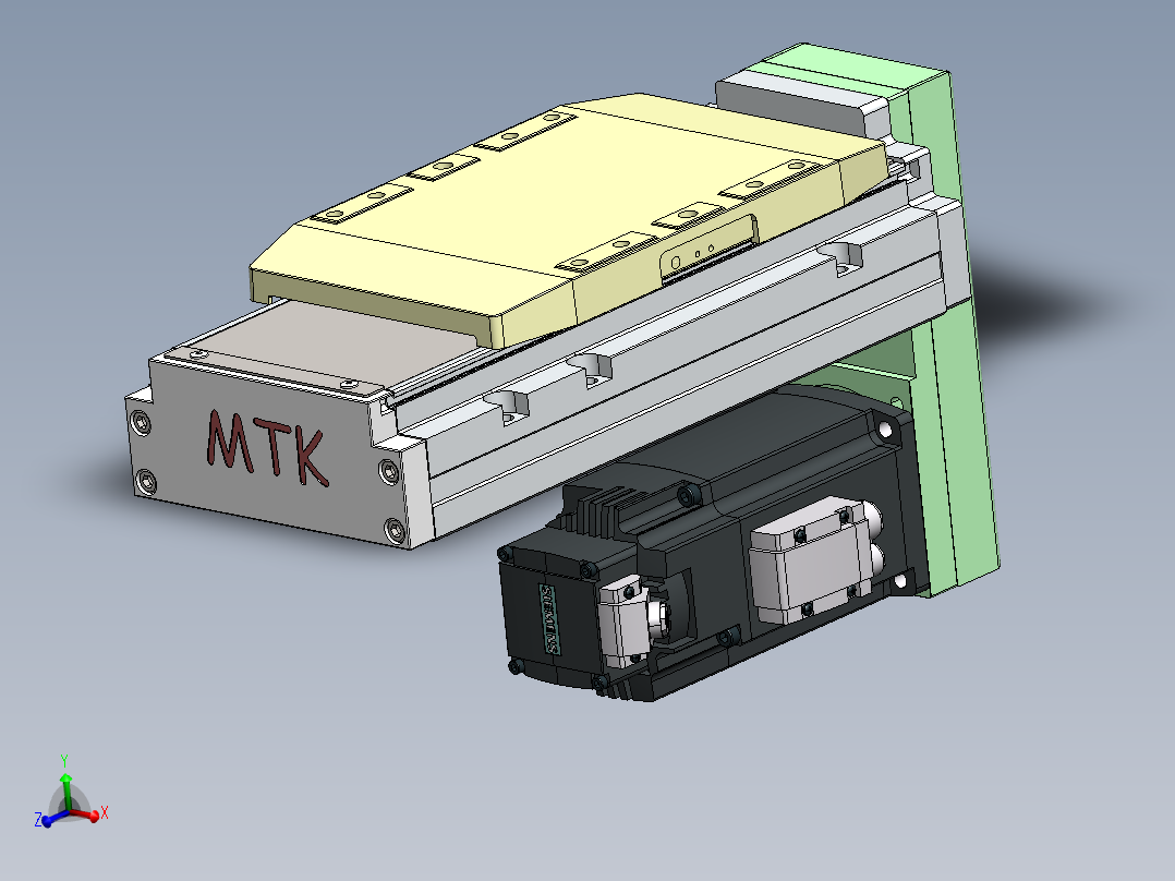 GTH内嵌丝杆全封闭GTH15-BM-750W主视图