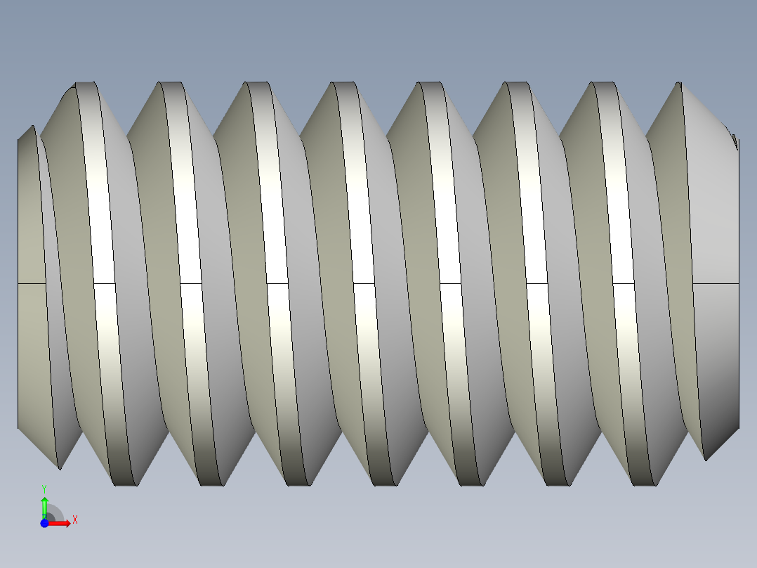 DIN 913-ISO 4026 固定螺钉-M1.4 L=2.5.STEP前视图