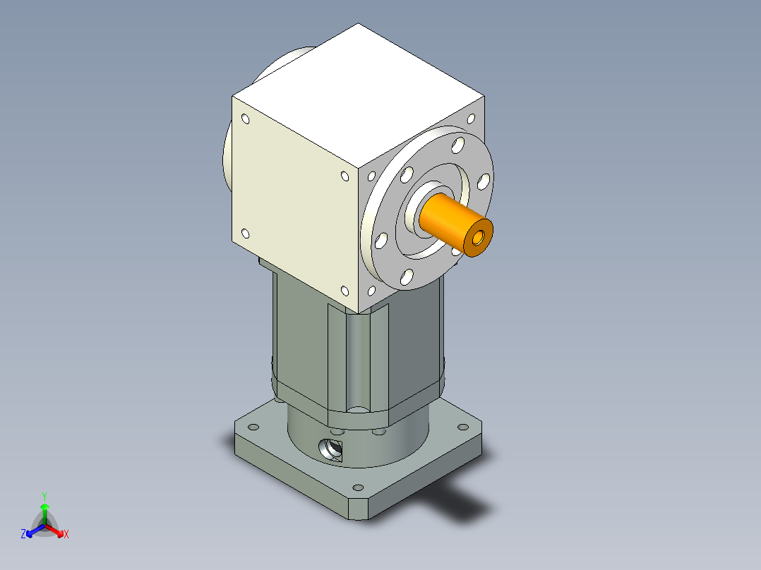 换向器PW170单轴 PLX142-L2 35-114.3-200-M12.stp主视图