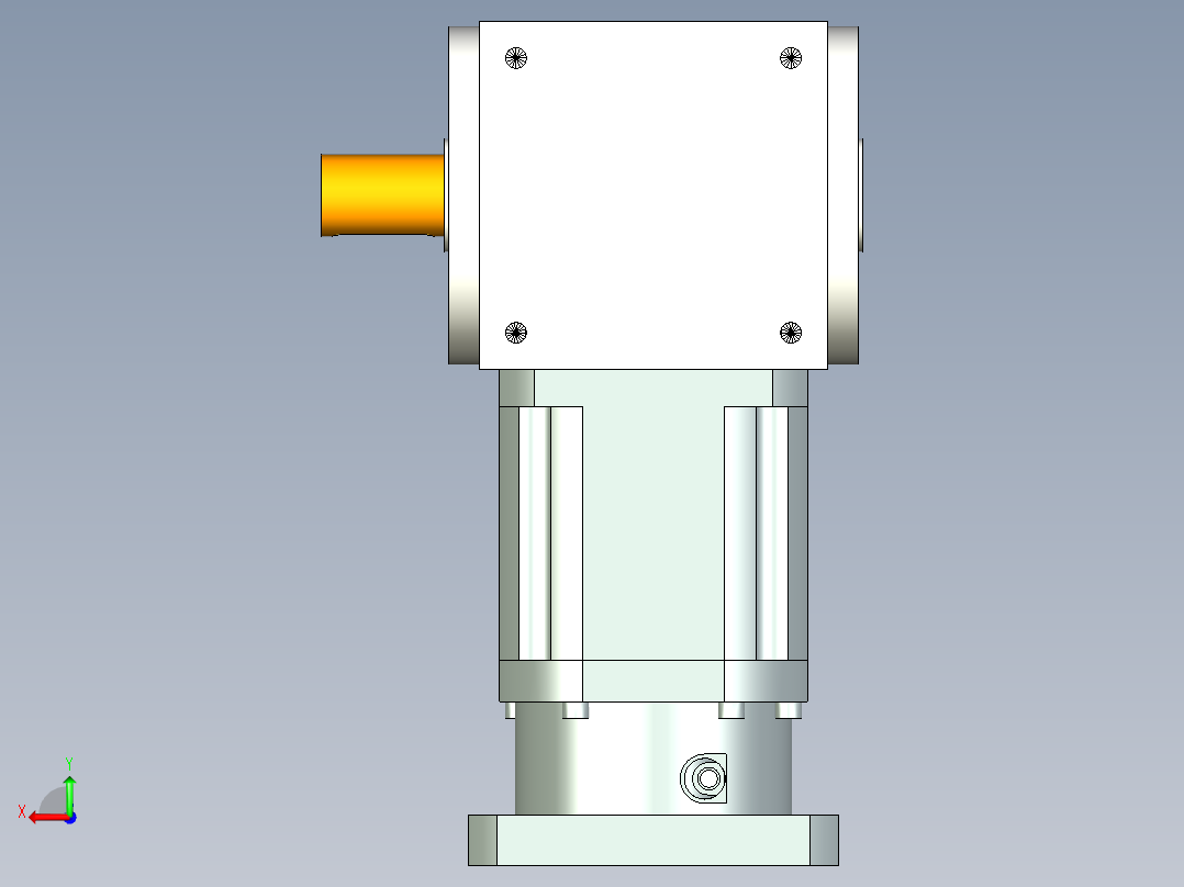 换向器PW170单轴 PLX142-L2 35-114.3-200-M12.stp后视图