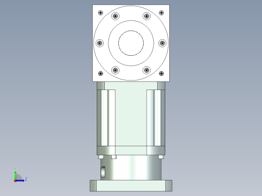 换向器PW170单轴 PLX142-L2 35-114.3-200-M12.stp左视缩略图