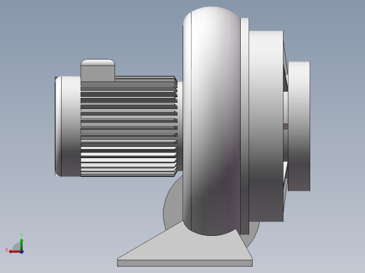 HTB200-2002透浦式多段式鼓风机后视缩略图