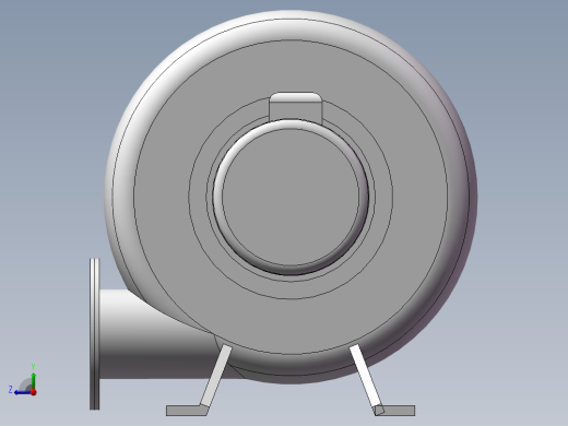 HTB200-2002透浦式多段式鼓风机右视缩略图
