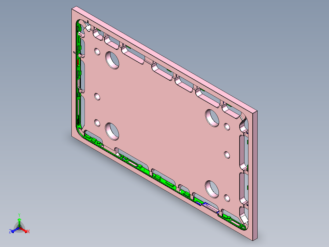 Z581C笔记本CNC工装夹具三维模型-CNC2-0723主视图