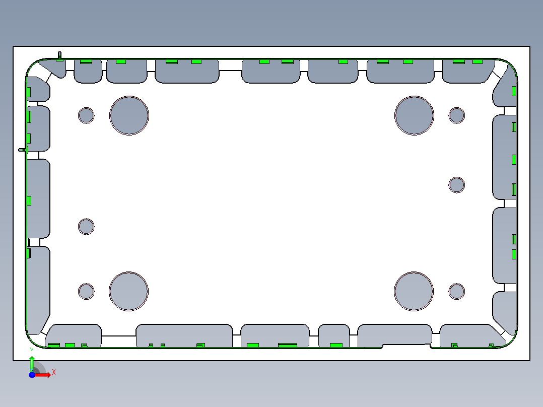 Z581C笔记本CNC工装夹具三维模型-CNC2-0723前视图