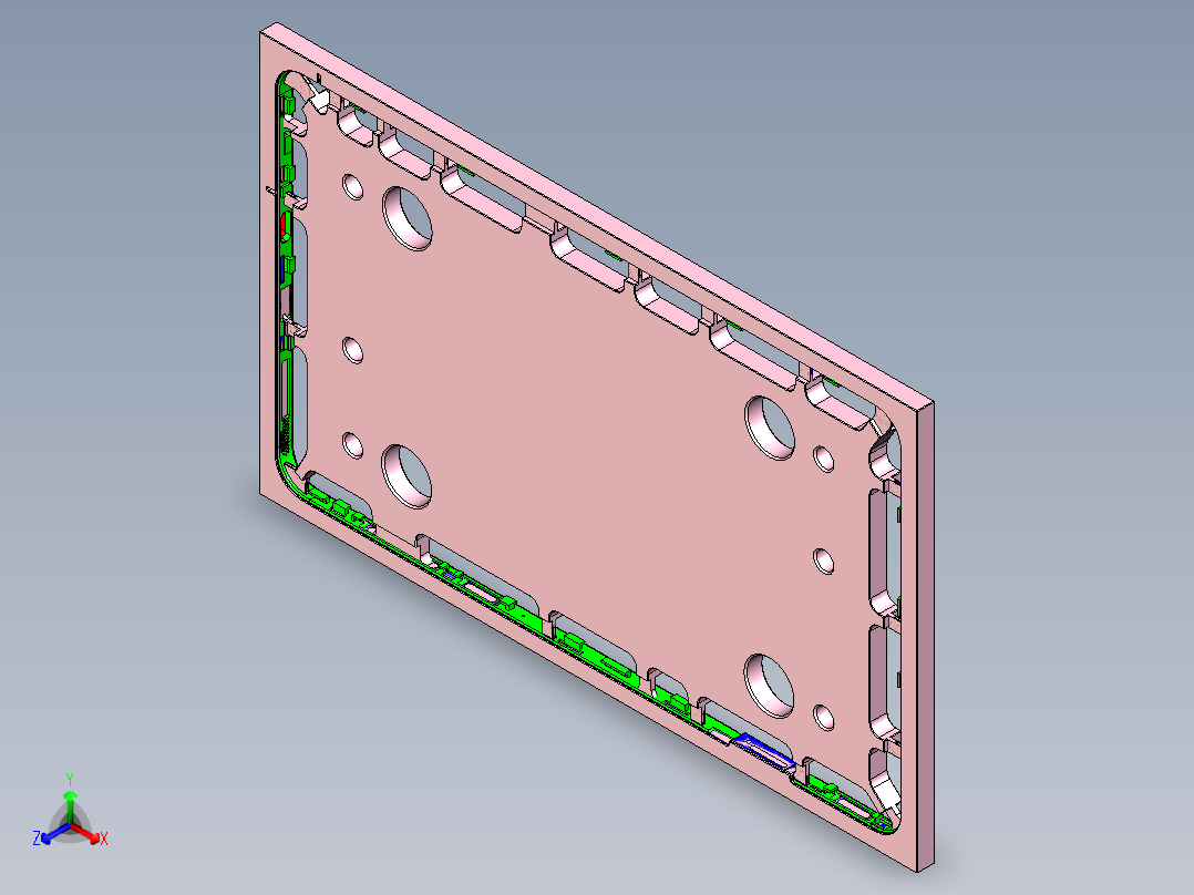 Z581C笔记本CNC工装夹具三维模型-CNC2-0723正等轴测图