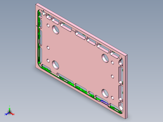 Z581C笔记本CNC工装夹具三维模型-CNC2-0723正等轴测缩略图