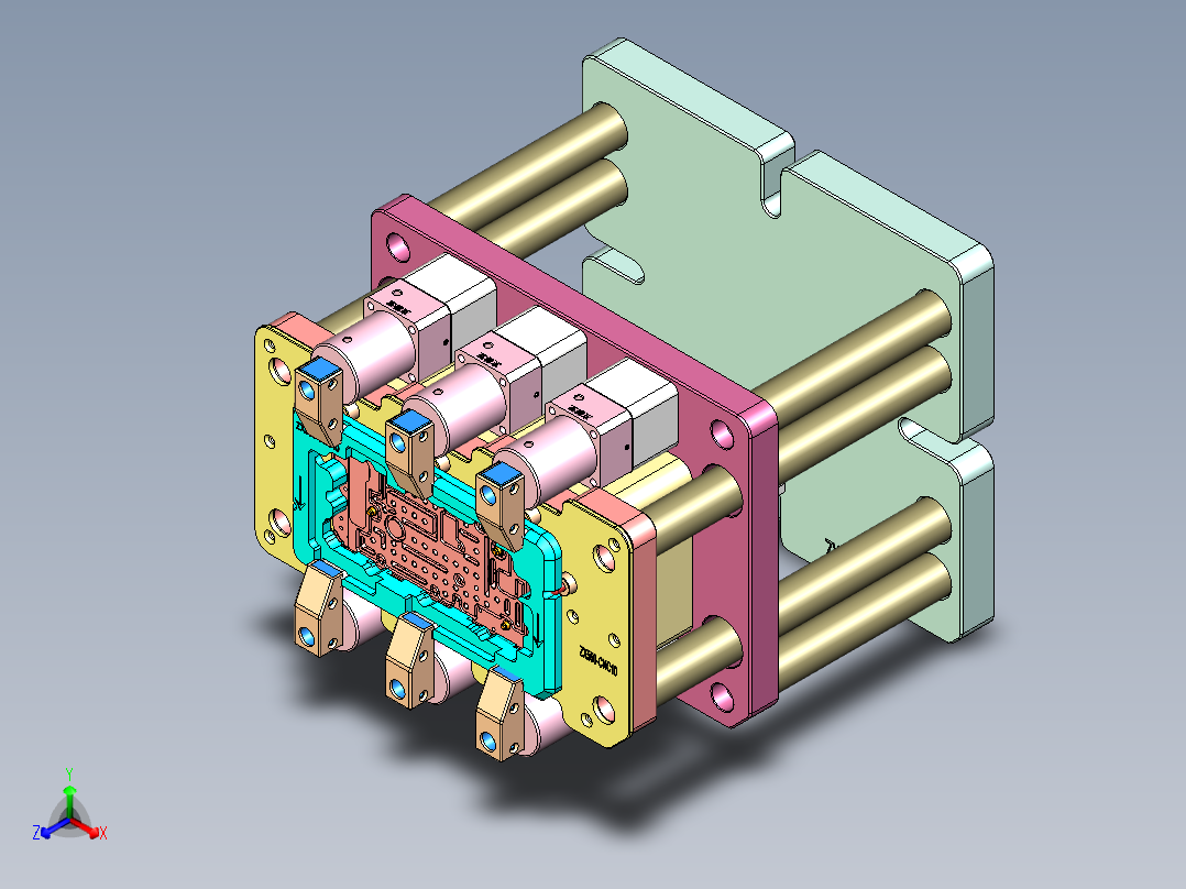 ZX550-笔记本CNC工装夹具三维模型CNC10-0826主视图