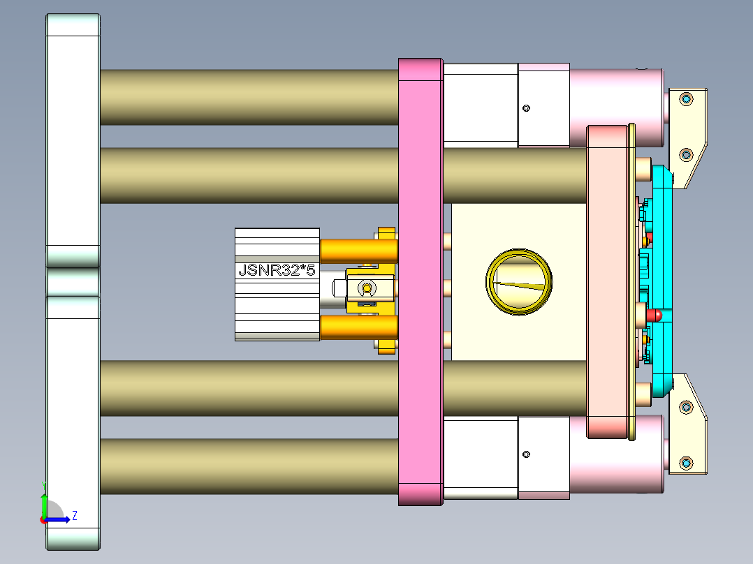 ZX550-笔记本CNC工装夹具三维模型CNC10-0826左视图