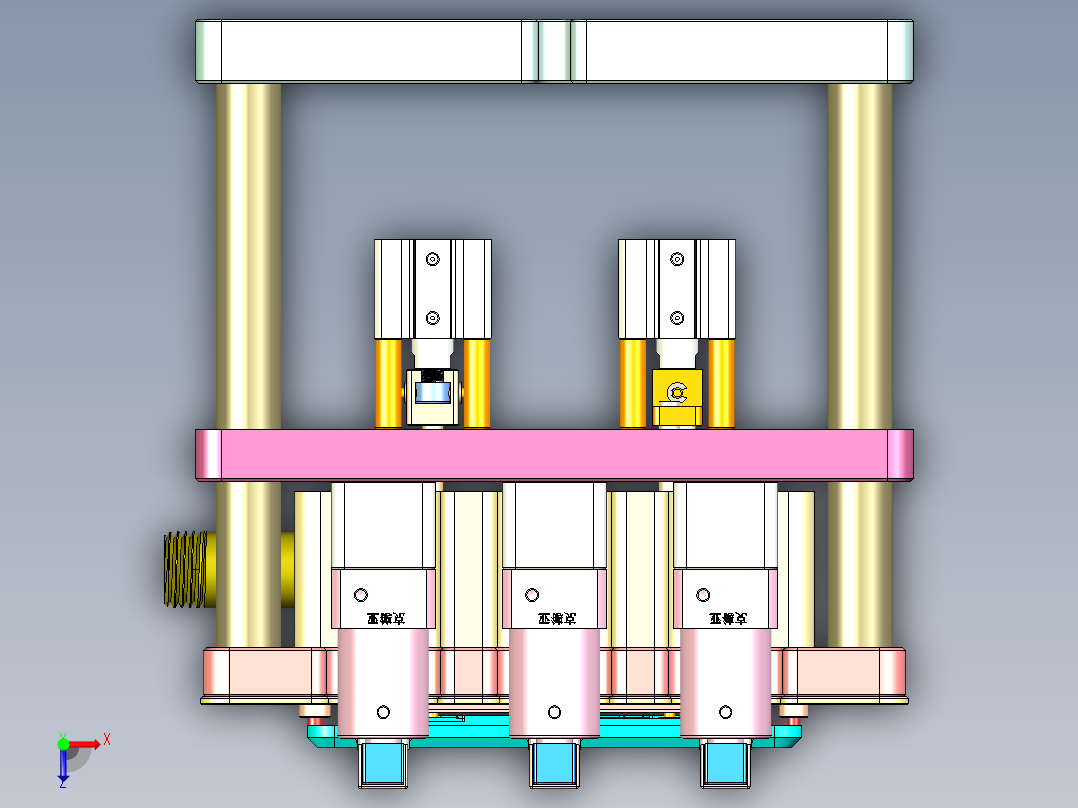 ZX550-笔记本CNC工装夹具三维模型CNC10-0826俯视图
