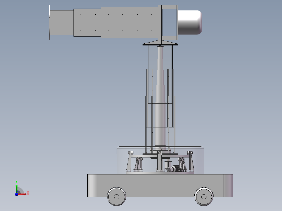 建筑3D打印设备前视图