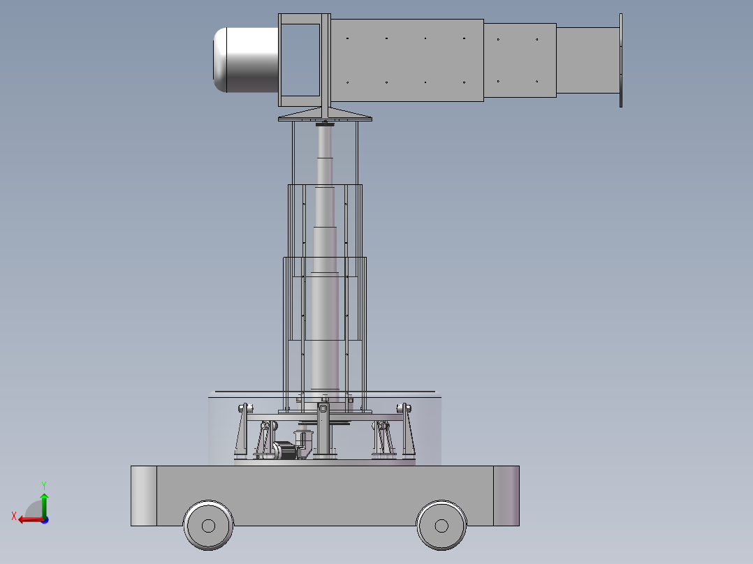 建筑3D打印设备后视图