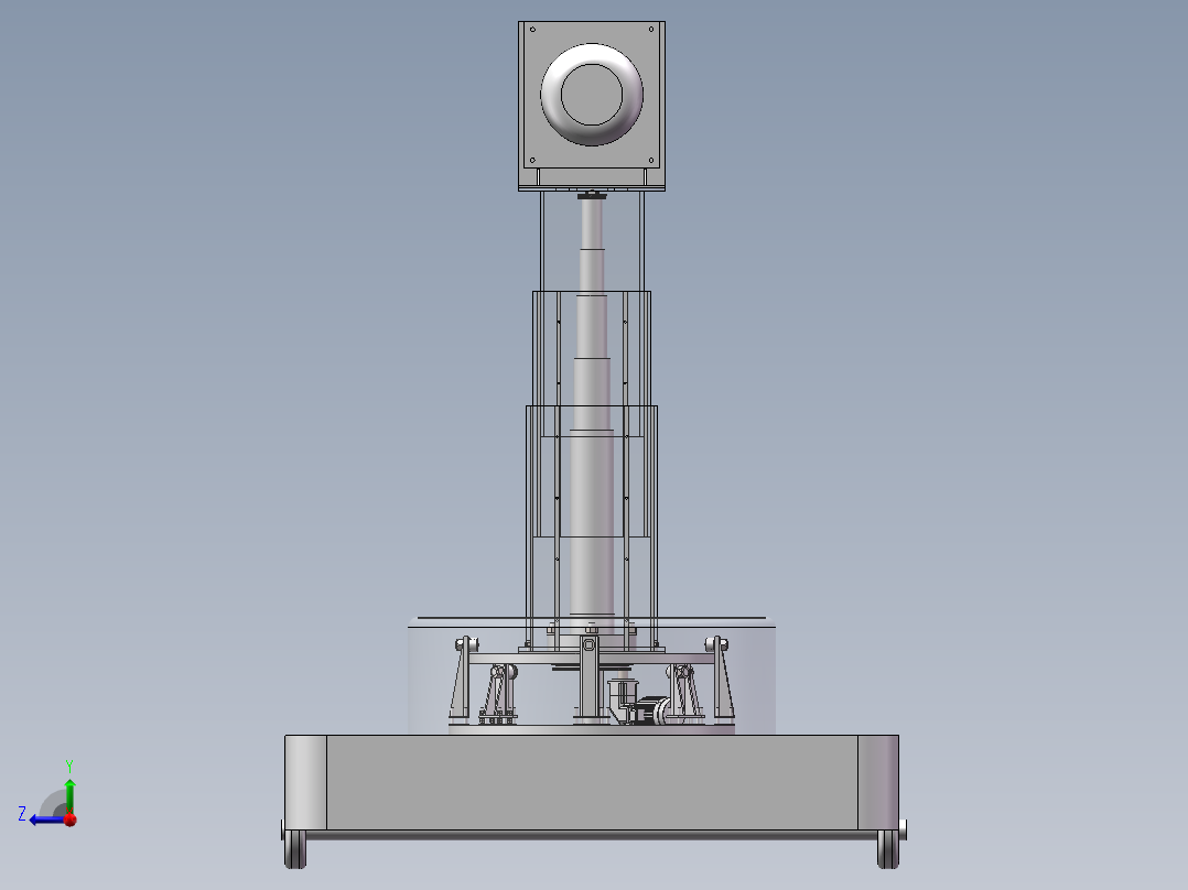 建筑3D打印设备右视图