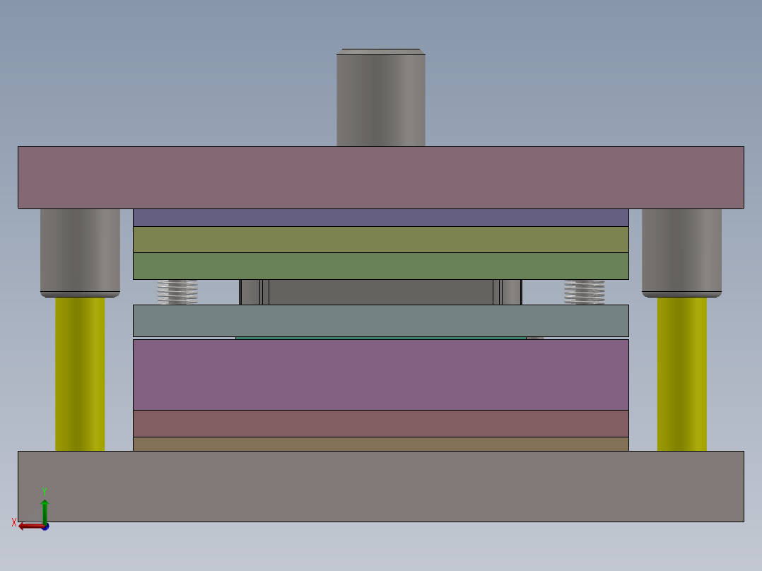 灯罩架复合模具设计（二维+三维+说明书15000+开题报告）后视图
