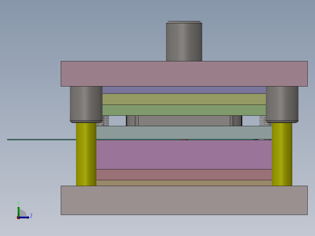 灯罩架复合模具设计（二维+三维+说明书15000+开题报告）左视图